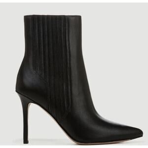 Veronica Beard Black Women Lisa Leather Ankle Stiletto Boot Size 9.5